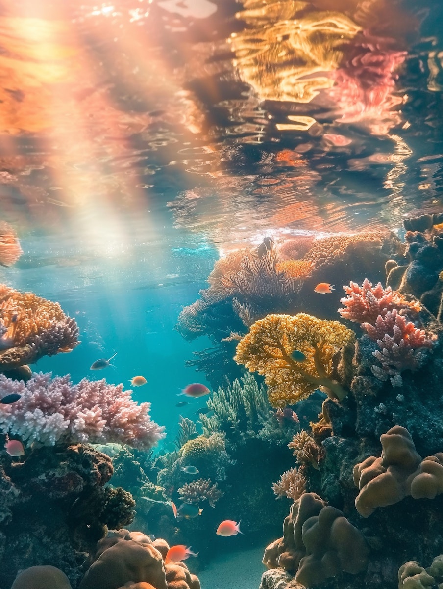 Vibrant Underwater Reef Ecosystem Vibrant Underwater Reef Ecosystem